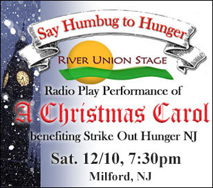 River Union Stage’s 14th Annual Say Humbug to Hunger Reading of “A Christmas Carol” to Benefit Local Food Pantries.