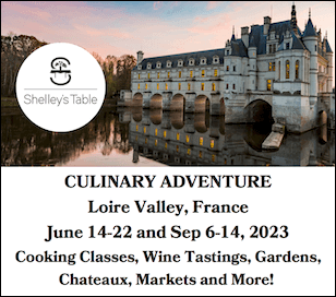 Join Shelley Wiseman in the Loire Valley for an 8-day exploration of food and wine. The Loire Valley is a Unesco World Heritage site, also known as the Valley of the Kings and the Garden of France. It is listed as a the biggest concentration in the world of Renaissance and Medieval Castles, and the gastronomical traditions and know-how here date back to the middle ages and were fit for the illustrious Kings of France and England. The Loire valley has also hosted great artists such as Leonardo Da Vinci, Calder, and Max Ernst. The luxuriant and abundant gardens and wild preserved landscapes are set in a Natural Parc (Loire Anjou Touraine) which is protected.