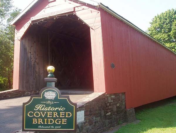 Sheard's Mill Covered Bridge Bucks County PA